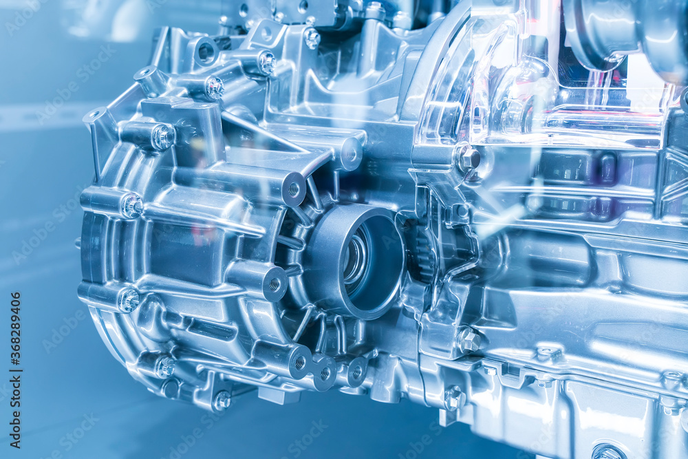 modern powerful car engine section modern powerful car engine section