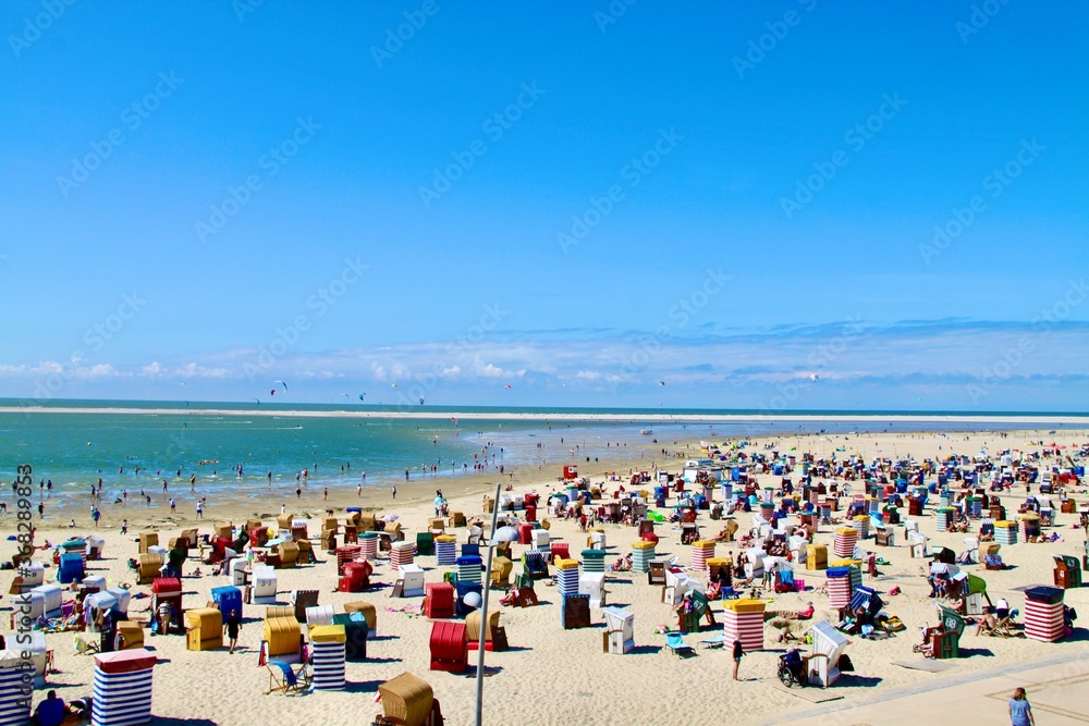 Voller Strand bei gutem Wetter Copy Space Voller Strand bei gutem Wetter Copy Space