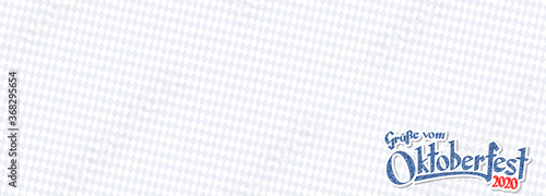 Oktoberfest background with greetings text