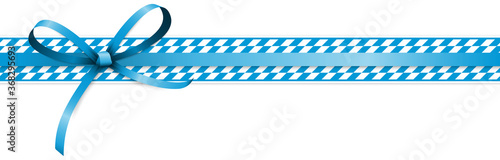 blue and white checkered Oktoberfest banners