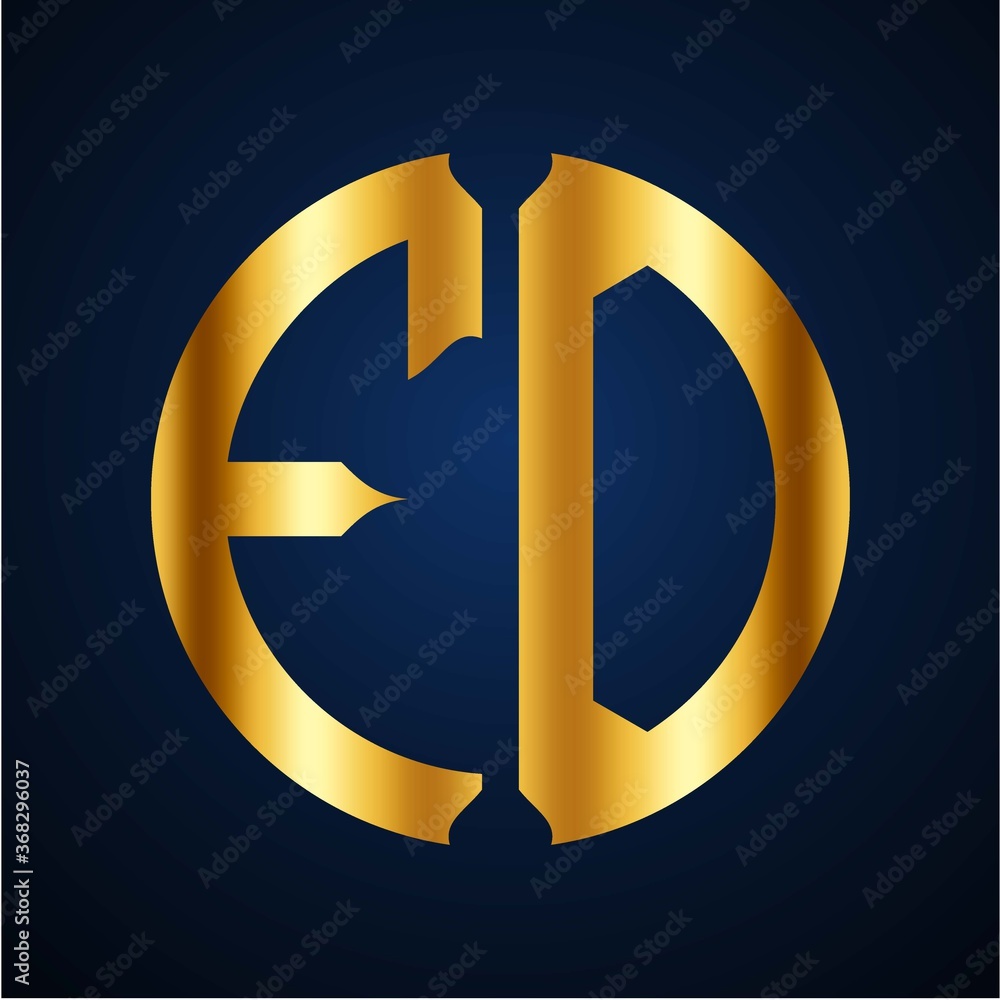 initials golden circle FD initials golden circle FD