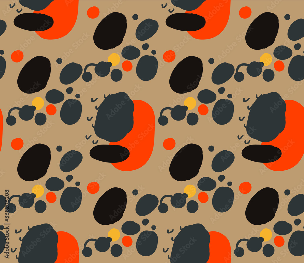 Fototapeta premium Image without seams. Beautiful pattern on a summer theme. Background image.