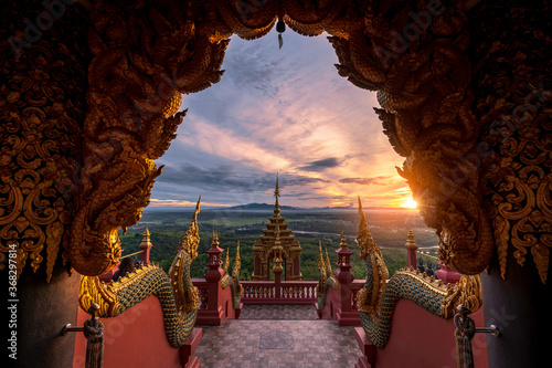 Wat Phra That Doi Shan Religious tourist spots, Lampang Province, Thailand