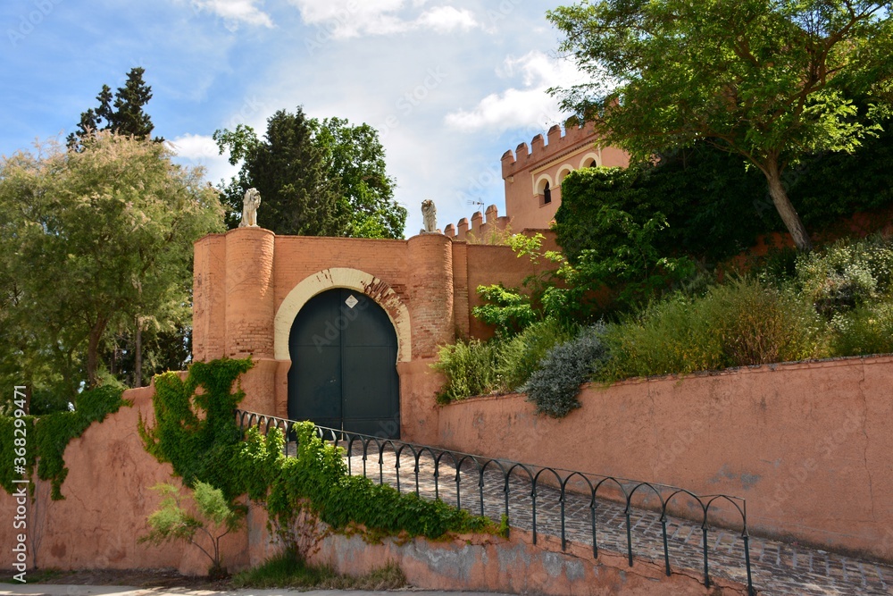 Detalles del castillo de Láchar en Granada, España
