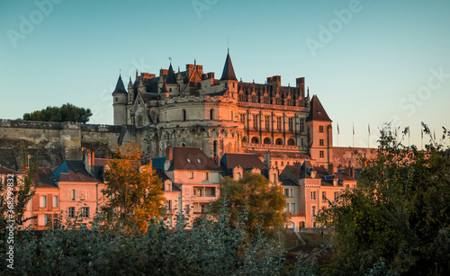 Castle of Amboise at blue hour