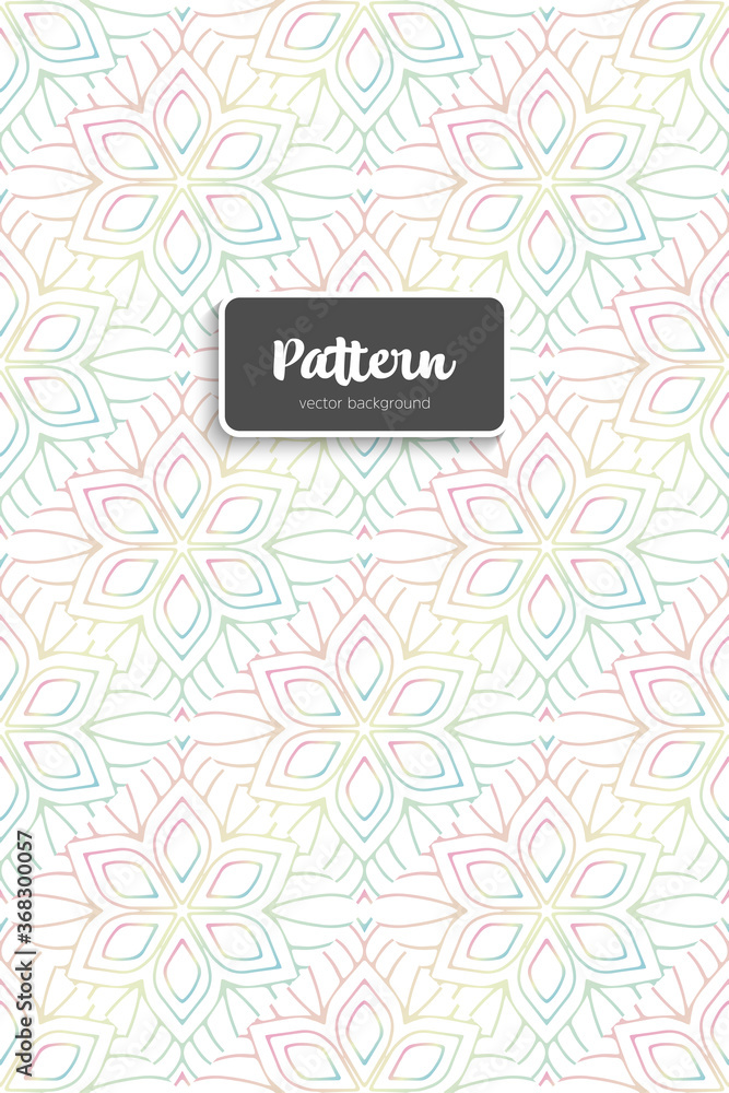 Ornate floral seamless texture, endless pattern Ornate floral seamless texture, endless pattern