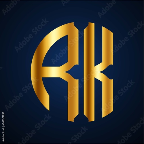 initials golden circle RK