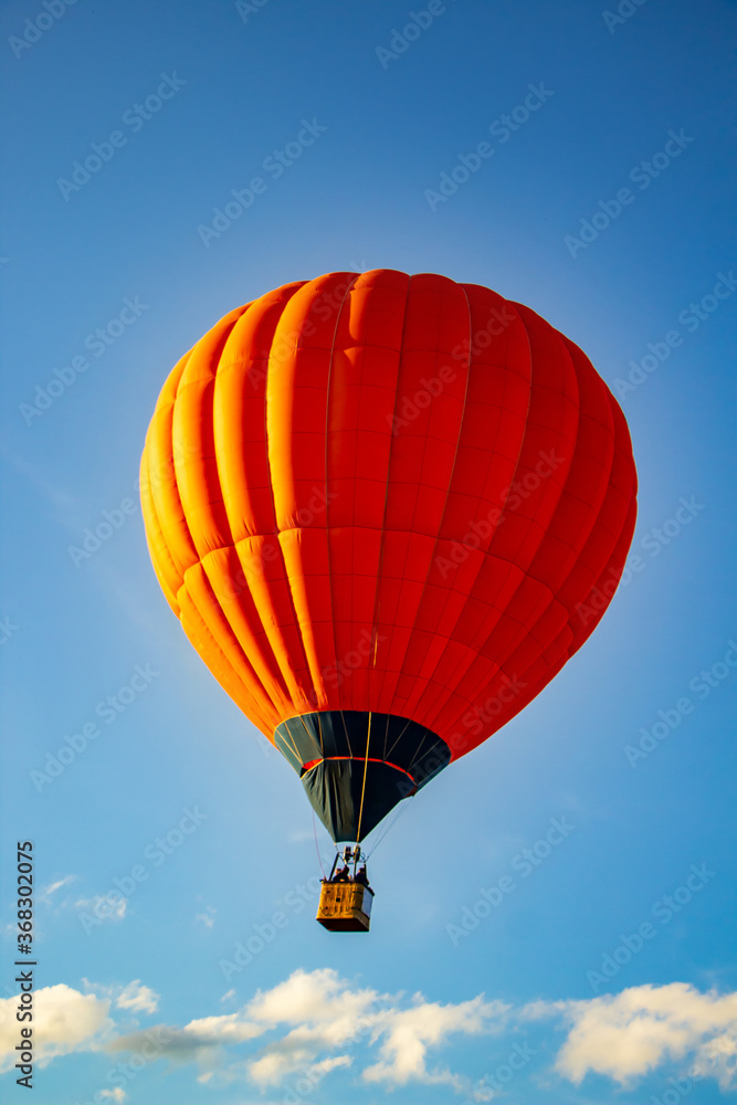Obraz premium Colored hot air balloons in the sky