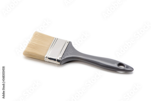 Gray paintbrush isolated on white background, look cool