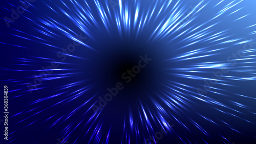 Vector illustration of faster than light  FTL  interstellar or intergalactic travel. Speed of light and hyperspace. Colorful design template for poster  banner  cover  catalog  wallpaper. 