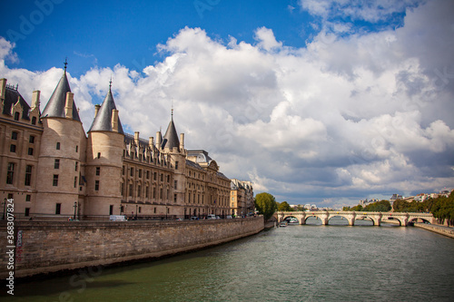 The King's Palace and Conciergerie on the banks of the Seine River in Paris, have a long and storied history and offer beautiful examples of gothic architecture. © JAMES