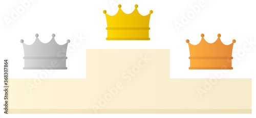 王冠と表彰台3