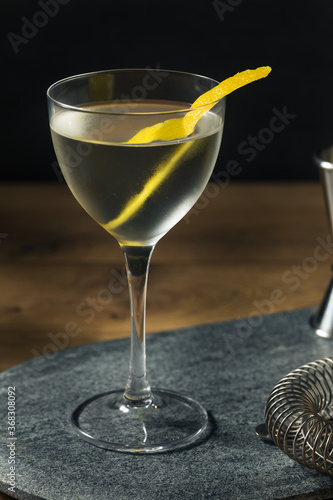 Boozy Dry Vesper Martini Cocktail photo