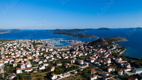 Small city panorama with islands © DriveAndDive