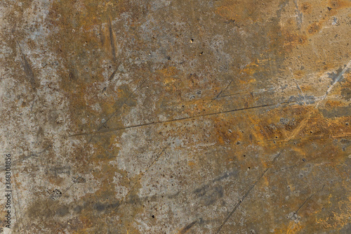 texture of rusty metal with scratches.