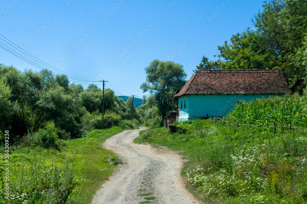 an old house in a rural area