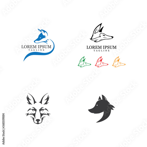 Fox vector illustration icon