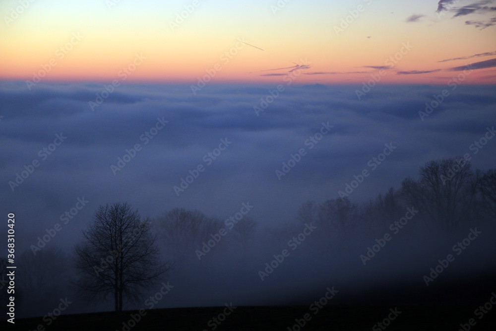 Obraz premium Abendstimmung im Odenwald