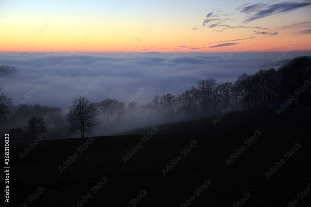 Fototapeta premium Abendstimmung im Odenwald