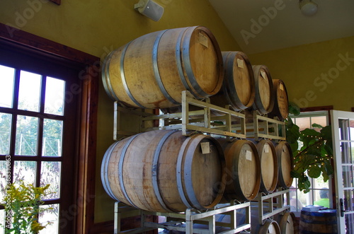 beer brewery wood barrels