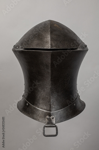 Antique Renaissance helmet for tournaments of medieval knights photo