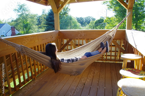 relaxing hammock alone time