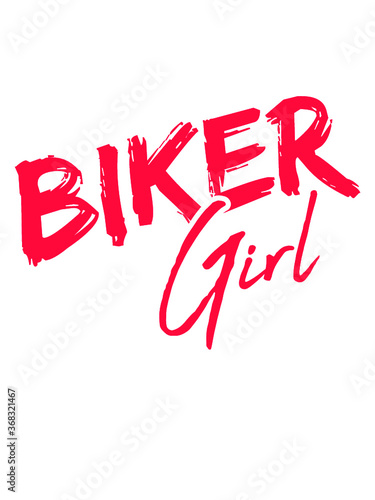 Logo Biker Girl Text bestanden