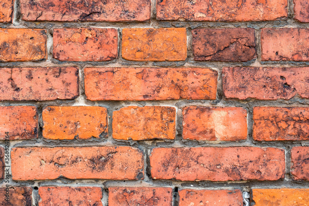 Grunge brick wall close up for use as background Grunge brick wall close up for use as background