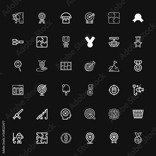 Editable 36 challenge icons for web and mobile