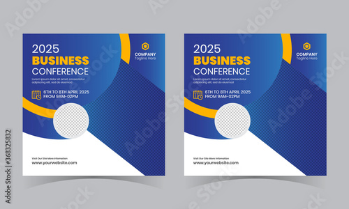 Business Conference Web Banner Or Square Web Bannner 