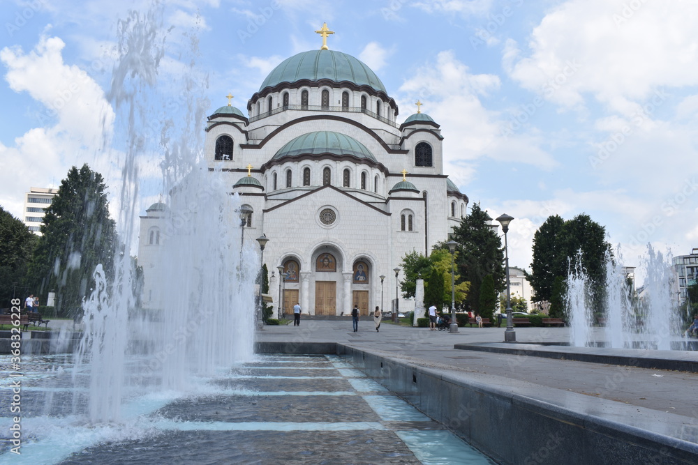 Obraz premium the temple of Saint Sava in Belgrade