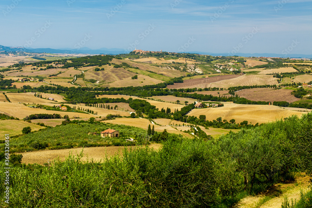 Rural landscapes of beautiful Tuscany, Italy