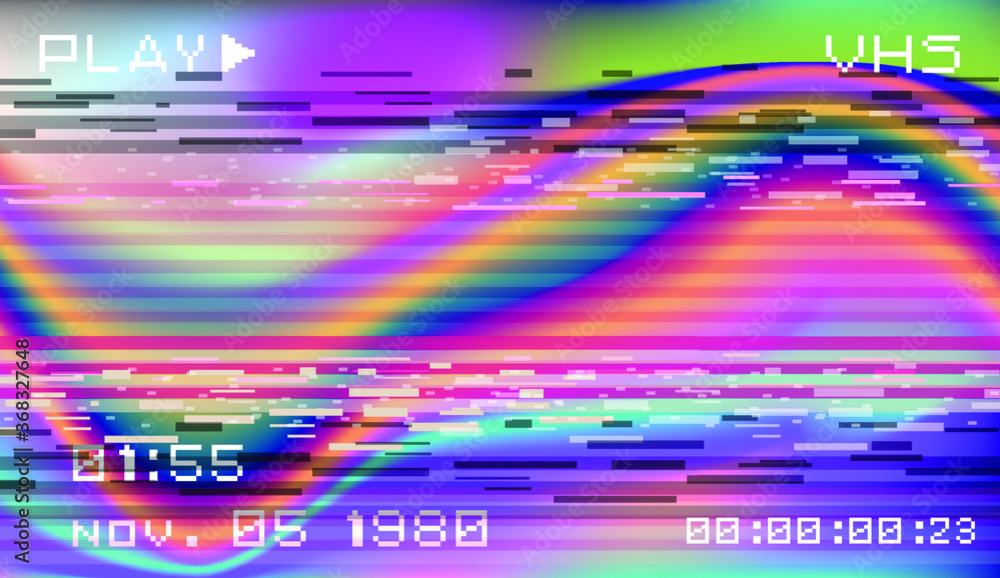 Abstract background with pixel noise artifacts. Glitched old-school screen with digital datamoshing VHS effect, an old analog video recording on tape cassette. Abstract background with pixel noise artifacts. Glitched old-school screen with digital datamoshing VHS effect, an old analog video recording on tape cassette.
