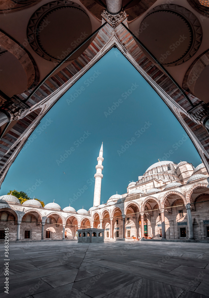 Fototapeta premium Suleymaniye Mosque, located on the Third Hill of Istanbul