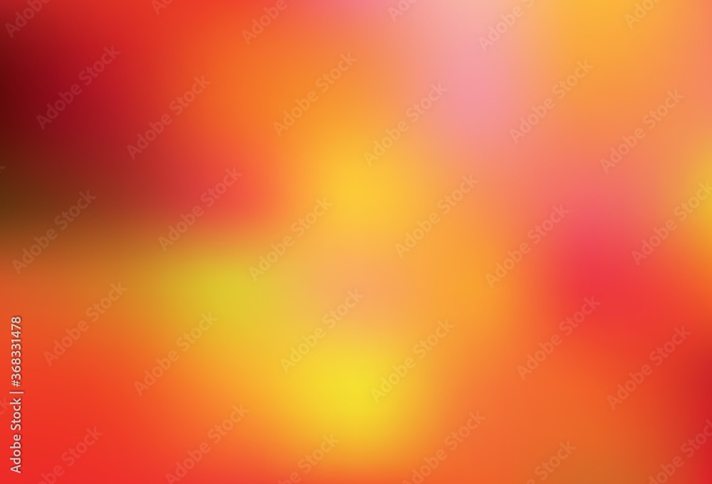 Light Red, Yellow vector blurred template.