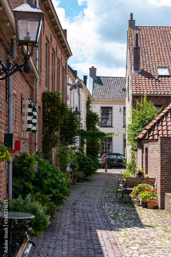 Views of little ancient town with big history Buren  Gelderland  Netherlands