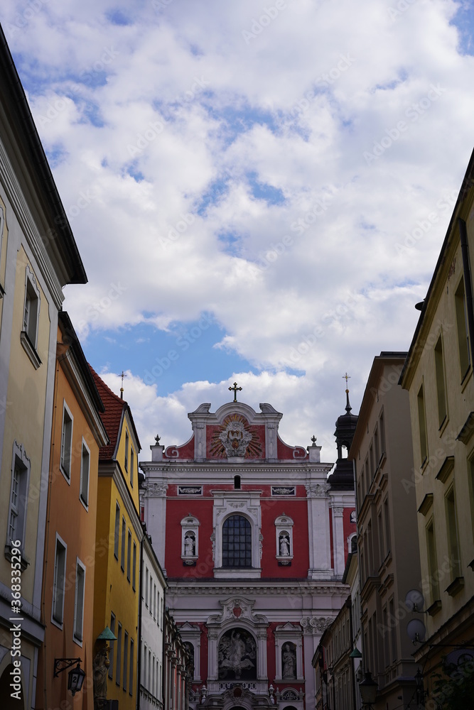 Naklejka premium Historische Straße in Poznan