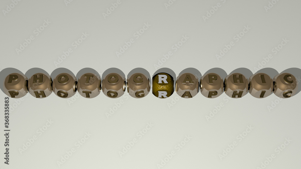 crosswords of PHOTOGRAPHIC arranged by cubic letters on a mirror floor, concept meaning and presentation. camera and background crosswords of PHOTOGRAPHIC arranged by cubic letters on a mirror floor, concept meaning and presentation. camera and background