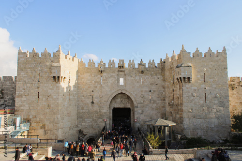 Wallpaper Mural Damascus gate front view at old Jerusalem Torontodigital.ca