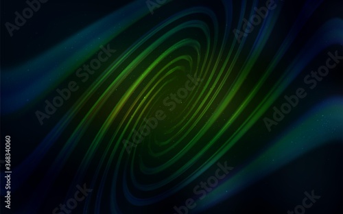 Dark Green, Yellow vector background with astronomical stars. Shining illustration with sky stars on abstract template. Pattern for astrology websites.