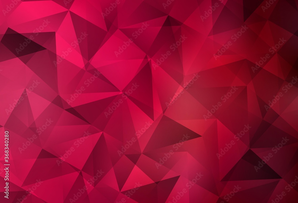 Obraz premium Light Red vector shining triangular background.
