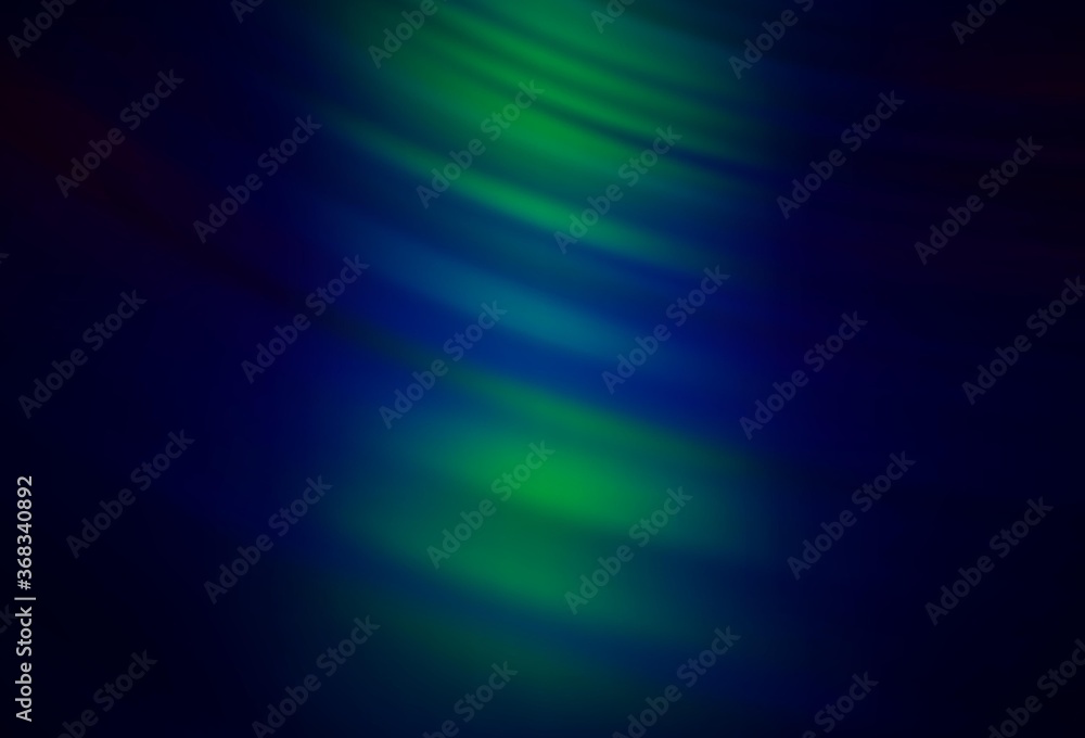 Obraz premium Dark Blue, Green vector blurred bright pattern.