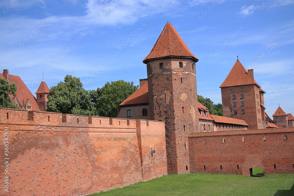 Gothic castle in Malbork (Poland), built by the Teutonic Order.