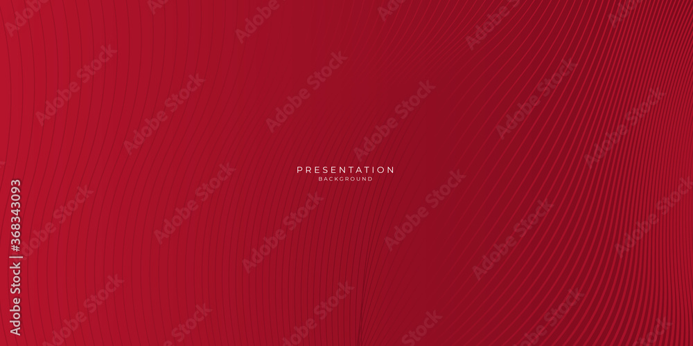 Fototapeta premium Red abstract background geometry shine and layer element vector for presentation design.