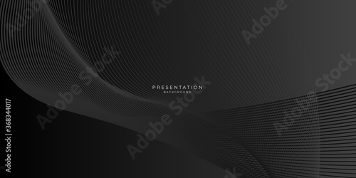 Modern black lines presentation background