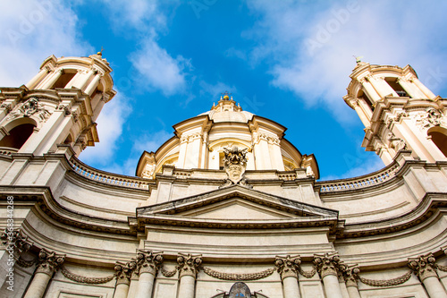 Sant'Agnese in Agone is a 17th-century Baroque church in Rome Italy. photo