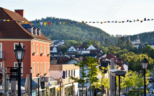 View of Bad Wildungen city in Germany. Hessen City Landscape. Architecture in the city. photo