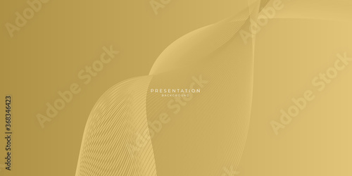 Brown yellow and gold abstract geometric frame background with golden sparkle element