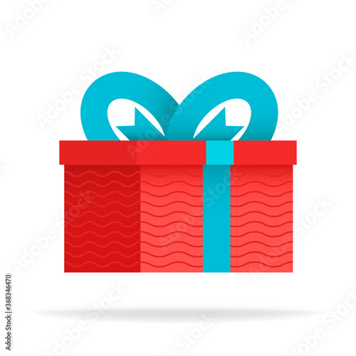 Delight present, surprise yellow gift box, birthday celebration, special give away package