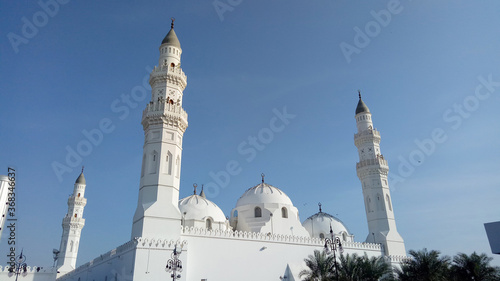 Masjid-e-Quba the first mosque in the history of Islam in Madina Munawara, Saudi Arabia